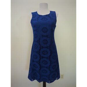 Eliza J Blue Lace Sleeveless Dress Size 0